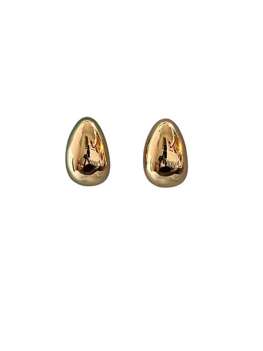 Lágrima gold earring