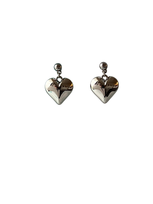 Corazon silver earring